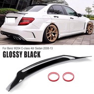 R-Type Real Carbon Fiber Rear Trunk Spoiler Car Trunk Spoiler Wing For Benz W204 C350 C63 AMG Sedan 