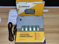 Power Supply CCTV HIVIEW Adaptor Switching 4ch HIVIEW Adaptor CCTV 4 port kamera