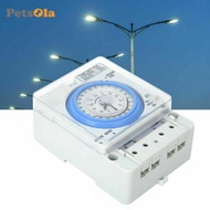 [PETSOLA] 1 Set Din Rail 24H Chronometry Timer Mechanical Switch Industrial Analogue Timer