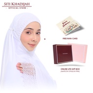 Siti Khadijah Telekung Modish Ambar in White + Online Lite Gift Box