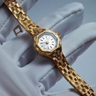 全新 絕美 Pomar 瑞士 八角型 發條手錶 機械錶 仕女錶 手動上鍊 早期老錶 古董錶 女錶 手錶 金色 復古 Vintage 古著