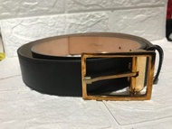 S.T. DuPont Calfskin leather belt都彭皮帶連扣 (size:44)