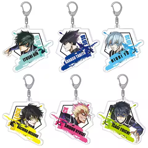 Guo Xiao Luo Blue Lock Official anime character Rensuke Kunigami Shouei Barou Yo Hiori Acrylic keych