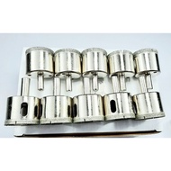 Large glass and tile drilling bits in sizes from 34mm to 60mm