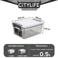 Citylife 0.5L Widea Transparent Storage Box Stackable Storage Mini Container Box - XXS X-6314