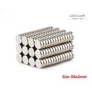 1pc Neodymium NdFeB Super Magnet - Round Shape D6x2mm