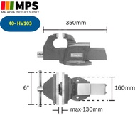 Harlingen Heavy Duty Clamp Bench Clamp Tool Grafting Tool Set Ragum Meja 4/5/6/8 inch Heavy Duty Ben