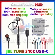 JBL Tune 310C Wired In Ear Earphones with USB-C Type C Cable Hi-Res Audio Certified JBL Pure Bass So