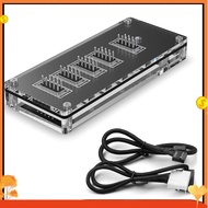 USB 9Pin Interface Header Splitter 1 to 4 Extension Cable Adapter, for PC Computer Case Expansion Ca