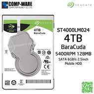 Seagate 4TB BarraCuda SATA 6Gb/s 5400RPM 128MB Cache 2.5-Inch 7mm Internal Hard Drive (ST4000LM024) - 2Y Warranty