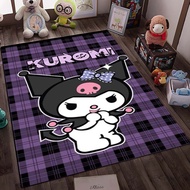 Sanrio kuromi print rug living room bathroom bedroom rug home decor play mat