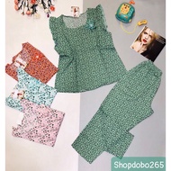 Women's clothes, pajamas, 9 inches of mango silk fabric BL 73 with cute floral patterns, large size 