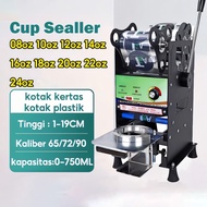 REAIM Mesin Cup Sealer 0-20 Oz Press Gelas Plastik Plastik Cup Sealer murah