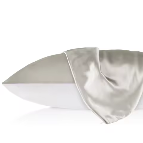 LILYSILK Silk Pillowcase with Cotton Underside for Anti-Slip Hidden Zipper Closure Home Textile for