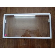 ORIGINAL USED TOSHIBA REFRIGERATOR SHELF RACK VEGE CASE COVER FOR TOSHIBA INVERTER MODEL GR-A28MS