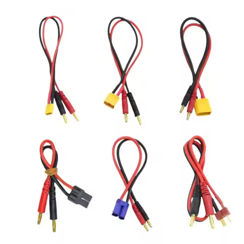 1PCS 4.0 to XT30 XT60 XT90 TRX T Male with 15CM/30CM 4mm Banana Gold Plug Silicone Wire for RC Lipo 