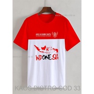 MERAH Red and White T-shirts for Men and Women, Teenagers, Red and White T-shirts, Unisex Tops for M