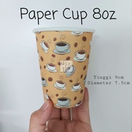 8oz Coffee Paper Cup Without Lid Disposable Paper Cup/ 8 oz Coffee Paper Cup/
