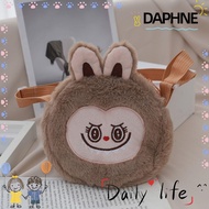 DAPHNE Labubu Plush Bag, Cartoon Large Capacity Shoulder Bag, Cute Colourful Fashion Crossbody Bag