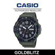 Casio MRW-210H-3A Army Green Resin Band Sporty Analog Watch
