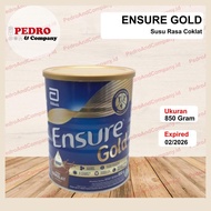 Abbott ENSURE GOLD chocolate flavored milk 850 grams powder milk adult powdered milk