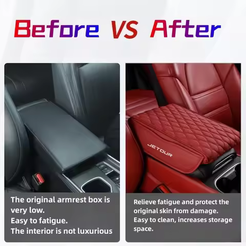 Luxury leather Car Center Console Protector Cover Storage Pocket For Chery Jetour X7 X7SM X9 X95 DAS