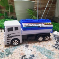 Mainan mobil truk tangki air mineral friction truk tangki