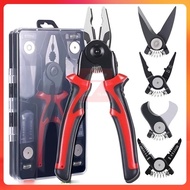 5-PCS Plier Tool Set tool Kit Metal with Linesman Plier l Wire Stripper l Crimping Tools