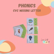LearnWithFan • Phonics CVC Missing Letter
