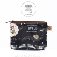 [Dolly Club] Square Flat Coin Purse|Multicolor|A2 Owl|Note|Floral|Taiwan Made Waterproof Bag