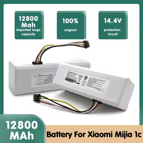 NEW 14.4V 12800mah P1904-4S1P-MM Battery For Xiaomi Mijia 1C STYTJ01ZHM Robot Vacuum Mop Cleaner Acc