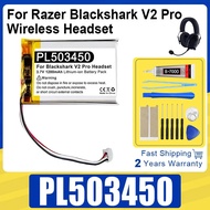 1200mAh Brand-New PL503450 For RAZER Blackshark V2 Pro Wireless Headset Replacement Battery