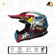 Helm JPX Cross Motif X28 White Pink Original