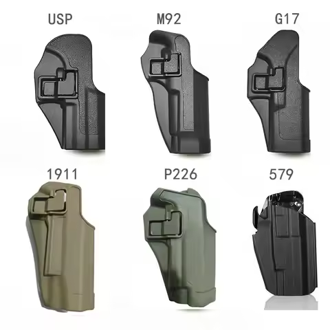 Tactical Gun Holster Waist Quick Release for Glock G17 G19 22 43x 1911 M92 USP P226 SIG 579 Airsoft 