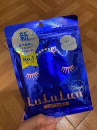 日本LuLuLun 化妝水面膜7入-彈力滋潤藍