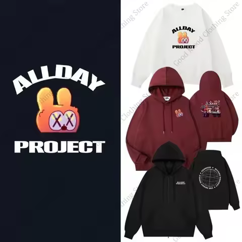 ALLDAY PROJECT Hoodies ADP FAMOUS Concert Cartoon Letter Print Hoodie Kpop Fashion High Quality Autu