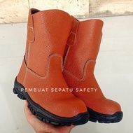 Sepatu Safety Shoes Septy Boot KING Shoes SKN Murah Kulit Sunkis Impor