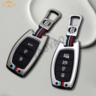 Zinc Alloy Car Key Case Cover Shell Bag For Hyundai Tucson Santa Fe Rena Sonata Elantra Creta Ix35 I