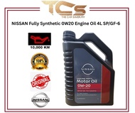 NISSAN Fully Synthetic 0W20 Engine Oil 4L SP/GF-6