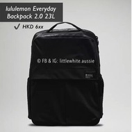 澳洲直送✈️ Lululemon Everyday Backpack 2.0 23L  (大背囊 背包 袋子 書包 黑色 Bag Bags)