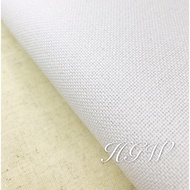 28ct Evenweave White Cross Stitch Fabric/ Cloth Kain Sulam Cross Stitch
