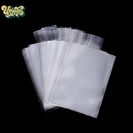 (Unique) 100Pcs Pull Tab Sleeves For Card Savers Semi-rigid Game Card Holders With Ears More Conveni