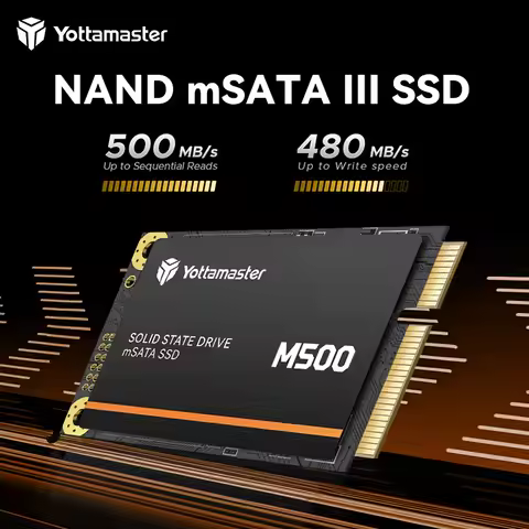 Yottamaster mSATA III SSD Internal Solid State Drive 6Gbps 3D NAND HDD 256GB 512GB 1TB SSD 500MB/S f