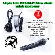 DELTA 19V 2.1A 3.5*1.35mm 40watt Original ADP-65DB B Adapter Includes Power Cable 3 Month Warranty I