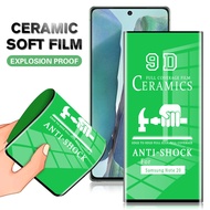 Samsung Galaxy S24 S23 S10 S20 S21 FE S22 Plus Note 8 9 10 20 Ultra Full Glue Ceramics Soft Tempered Glass Screen Protector