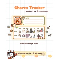 Super cute home work tracking board Chores Tracker Fish Opener - Free marker