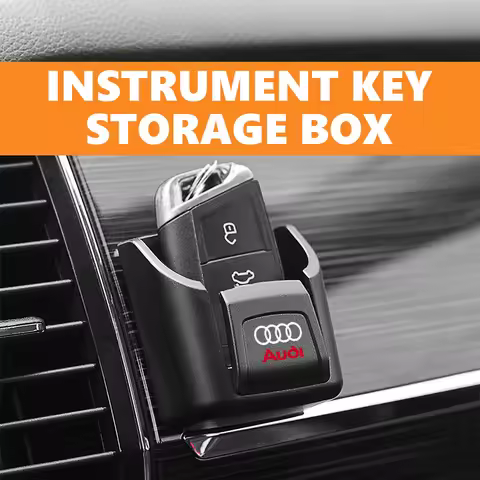 Car Storage Box Phone Cable Coin Storage Sundries Key Organizer For Audi Sline A6 Q7 A7 A8 A3 RS A1 