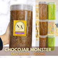 Chocojar Monster Besar Gedabak 1200ml 440 gram Kokojar Balang Cereal Coklat Gelap Chocojar Premium C