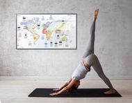 AWESOME MAPS | 瑜伽 世界地圖 海報 Yoga Map