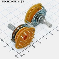 [2 Pieces]- RS25 2P6T Rotary Switch, 2-Pole 6-Position Choice TechZone Viet